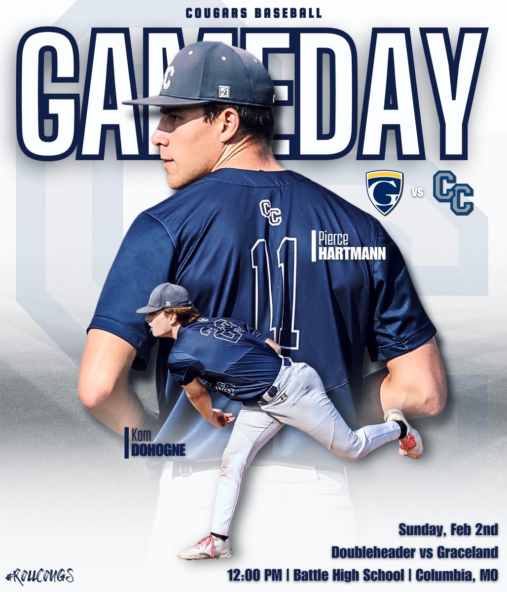 cougpen's tweet image. Cougs are back at it today to close the series with a doubleheader! #rollcougs 

📍Battle High School, Columbia, Missouri
⏰ 12:00/2:00