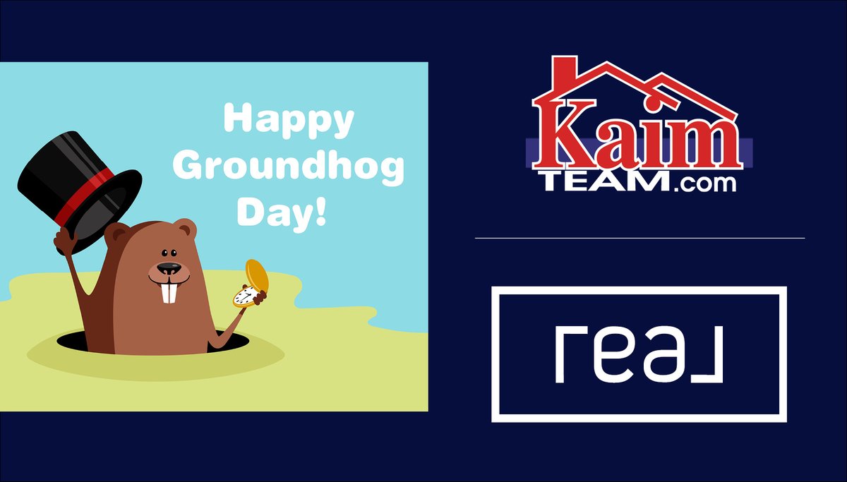 MichaelKaimTeam's tweet photo. #HappyGroundhogsDay! #PunxsutawneyPhil found his shadow so that means six more weeks of cold and snow! Happy Groundhog Day! If your Spring plans include advancing your real estate goals, get in touch today! #GroundhogDay ❄️#themichaelkaimteam #kaimteam #onereal https://t.co/SoHOY0E1c9