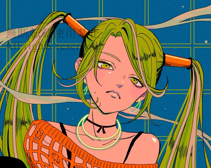 #ツインテールの日ツインテール憧れの髪型だから描きすぎてるわこれからも描く 