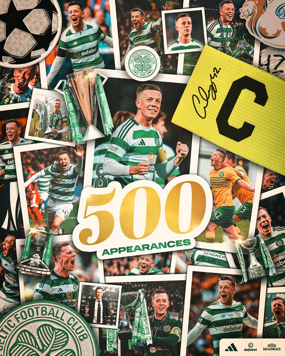 ✨5⃣0⃣0⃣✨

👏 Congratulations to Callum McGregor, who is set to make his 500th appearance for the club this afternoon ©️💚

#MOTCEL | #CelticFC🍀