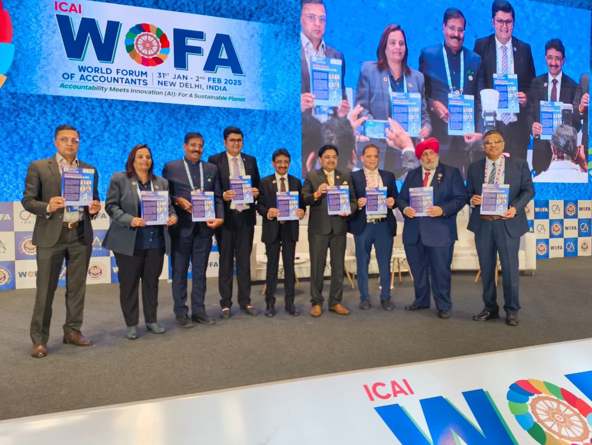 “Certificate Course on Fund Management at IFSC” of CFMIP was launched on Day 3 of WOFA by <a href="/CaRANJEET/">CA Ranjeet K Agarwal🇮🇳</a>, Prez,ICAI, <a href="/CJSNanda/">CharanjotSingh Nanda</a>,VP,ICAI, <a href="/CaDurgeshkabra/">Ca Durgesh kumar Kabra</a>,Chair,<a href="/CAkemishaSoni/">CA. Kemisha Soni</a>,Vice-Chair,CFMIP &amp; other dignitaries during the session on Investment Opportunities in India:Inbound &amp; Outbound