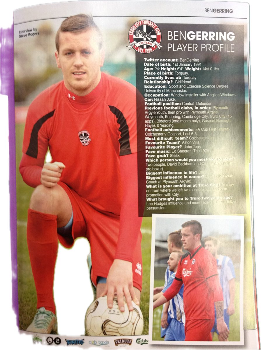 Good luck in your “retirement “ Ben. Here’s a flashback to the week you were signed for Truro City. I remember sitting at the bar doing the interview. Maybe see you at <a href="/Mouseholeafc/">𝗠𝗢𝗨𝗦𝗘𝗛𝗢𝗟𝗘 𝗔𝗙𝗖</a> one day.