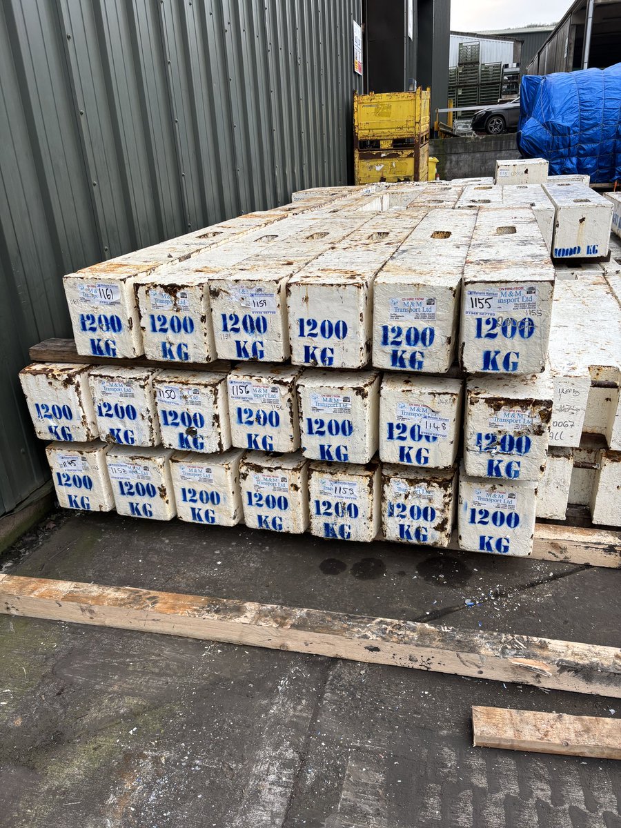 TestWeights's tweet image. M And M Transport hire test weights and ballast.
Up to 1000 tonnes in stock. Nationwide delivery service. 
Crane testing piling and more.