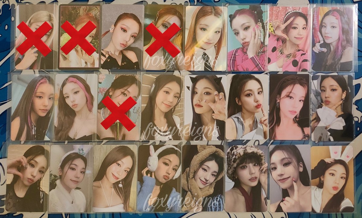 foxyreigns's tweet photo. – update: x = sold

wts lfb itzy yeji photocards
- not shy, guess who, crazy in love, checkmate, cheshire, kill my doubt, born to be eras (+ merch pcs)

qyop per pc

reply or dm to claim https://t.co/wftYZdECOh