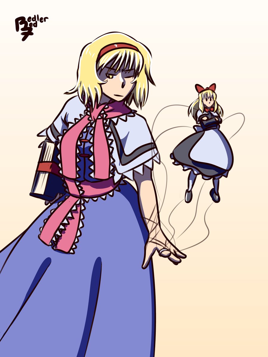 Doll Master Alice Wants to Fight! She sends out the puppet, Shanghai!
Drawing Every IaMP Character 4/11
Alice's dialogue sprites had a fun poses. This was my favorite among them
#Touhou #AliceMargatroid #東方Project #アリス・マーガトロイド #東方萃夢想 #ImmaterialAndMissingPower
