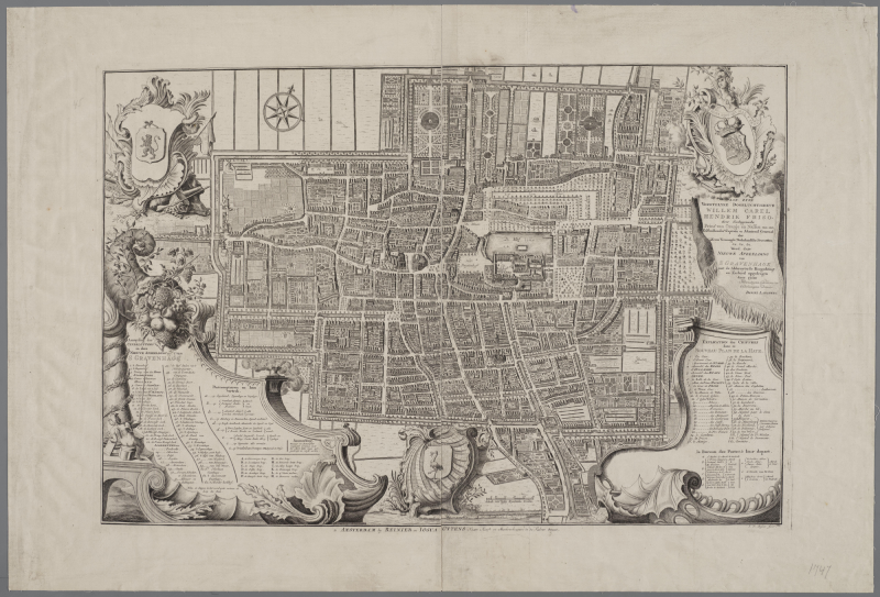 𝗕𝗿𝗲𝗻𝗴 𝗵𝗲𝘁 𝗶𝗻 𝗸𝗮𝗮𝗿𝘁!
Plattegrond van 's-Gravenhage uit 1747, opgedragen door Daniël Langeweg aan Erfstadhouder Willem IV. De gravure is gemaakt door I. Besoet.

#brenghetinkaart #haagsgemeentearchief #geschiedenis #carthografie #kaarten #plattegrond