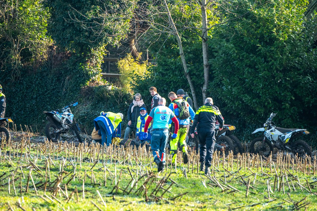 Twee gewonden door valpartijen met crossmotoren in Boijl