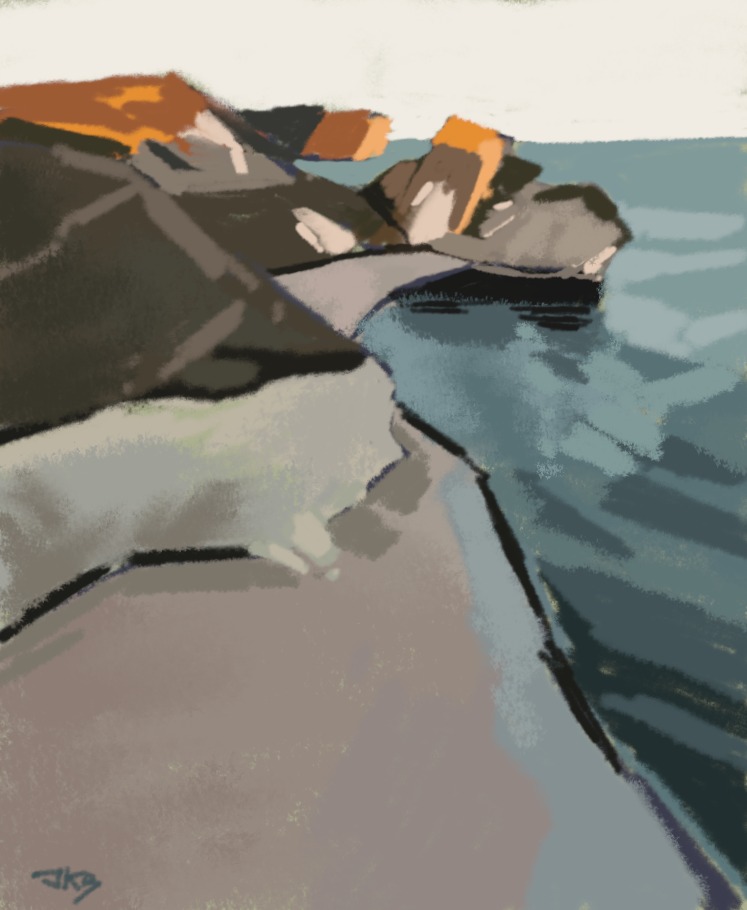 johnbpainter's tweet photo. Grey Coast #digitalpainting https://t.co/A2brW4ww2b