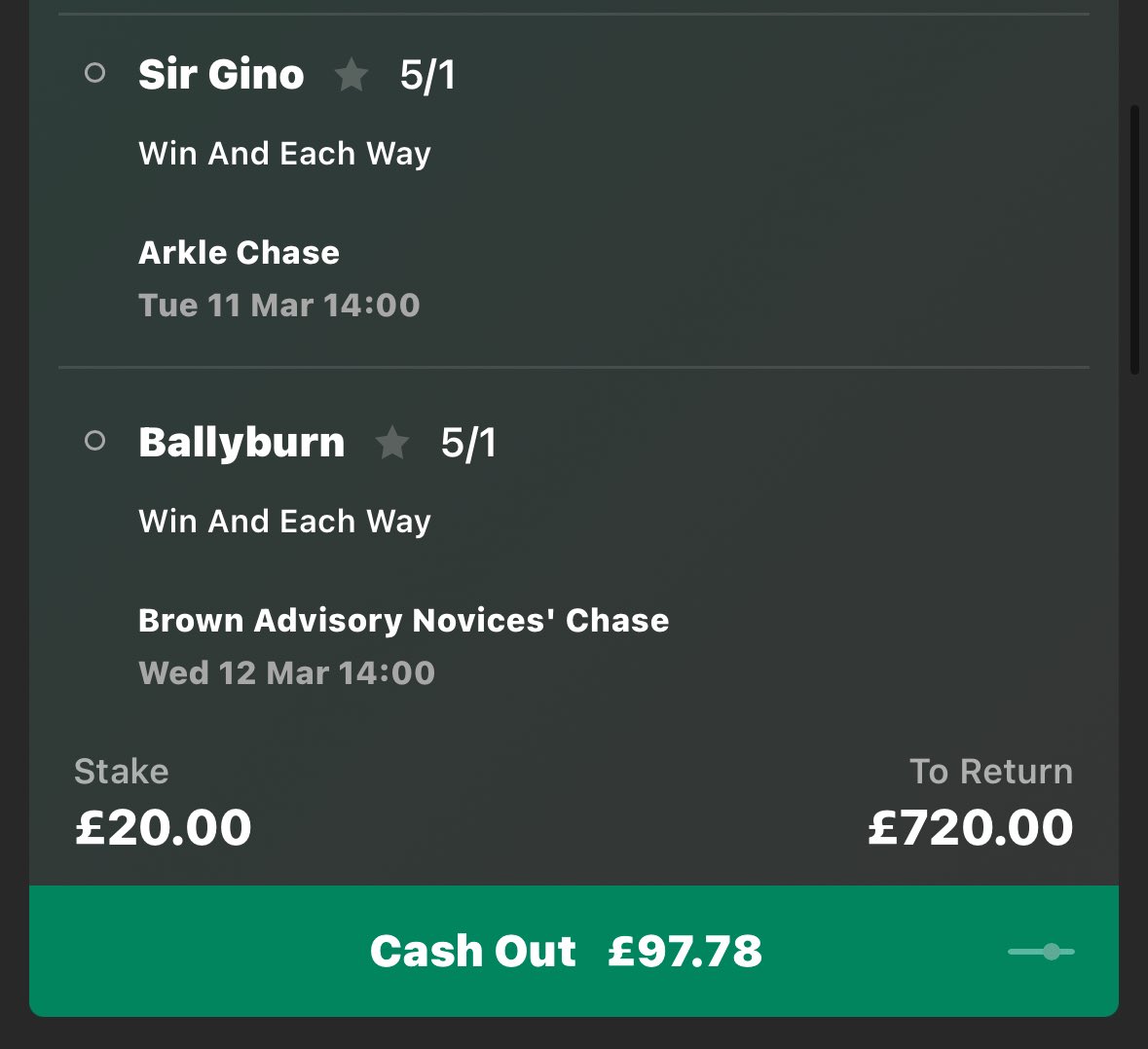 CHELTENHAM IS LOOKING TASTY! BALLYBURN AND SIR GINO CANNOT LOSE #DublinRacingFestival #CheltenhamFestival