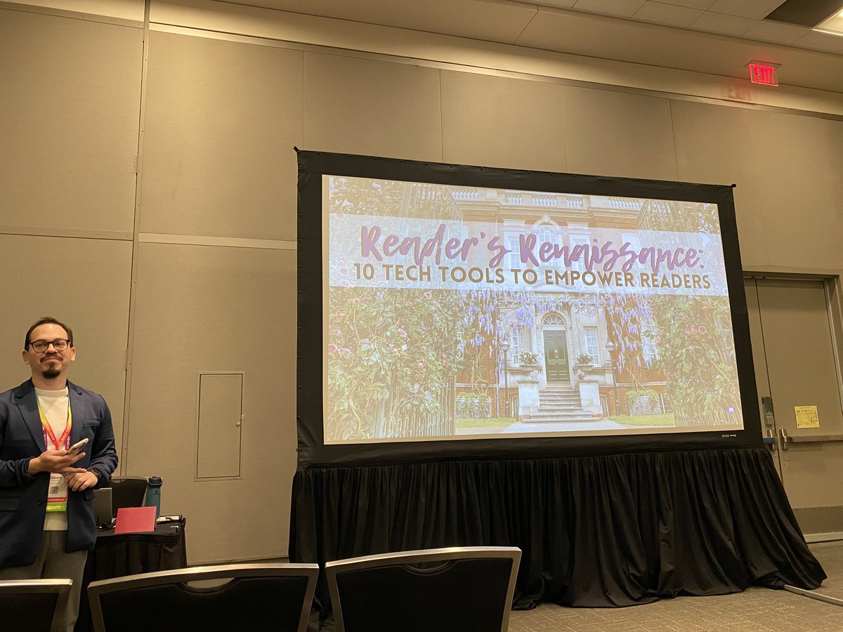 Anyone else up bright and early at #TCEA? 

I’m in 18C to learn from <a href="/GilbertBarrer13/">𝙶𝙸𝙻𝙱𝙴𝚁𝚃 𝙱𝙰𝚁𝚁𝙴𝚁𝙰</a> about tools and ideas to improve writing in elementary grades.