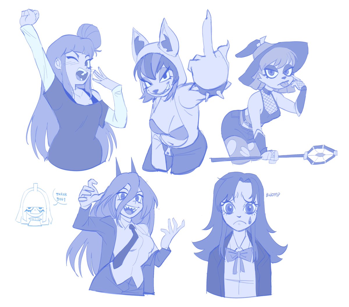 「doodle comms batch 2」|Dookieのイラスト