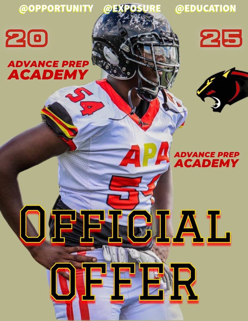Bless to receive my 10th offer from <a href="/AdvancePrepPG/">Advance Prep Academy</a> Thank you <a href="/Coach_KDCross/">KardariusCross</a> for the opportunity ! <a href="/thurstonishere/">Stevie Thurston</a> <a href="/Coach_Sophia/">Josh Sophia</a> <a href="/NRowAthletics/">North Rowan Athletics</a>