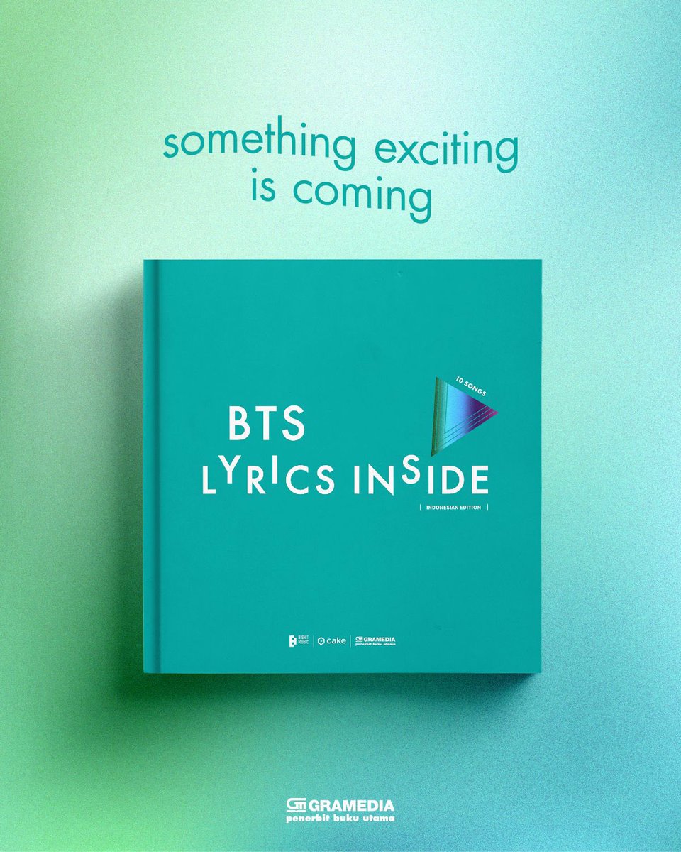 Hi teman-teman ARMY 👋🏻💜
Sudah tau apa belum, kalau #bukugpu kolab dengan #CAKE #BigHitMusic untuk nerbitin #BTSLyricsInside?

Ini official? YESSSS... OFFICIAL, RESMI!
Pengen teriakkk... akhirnya hadir juga di Indonesia 🇮🇩

#LyricsThatHeal