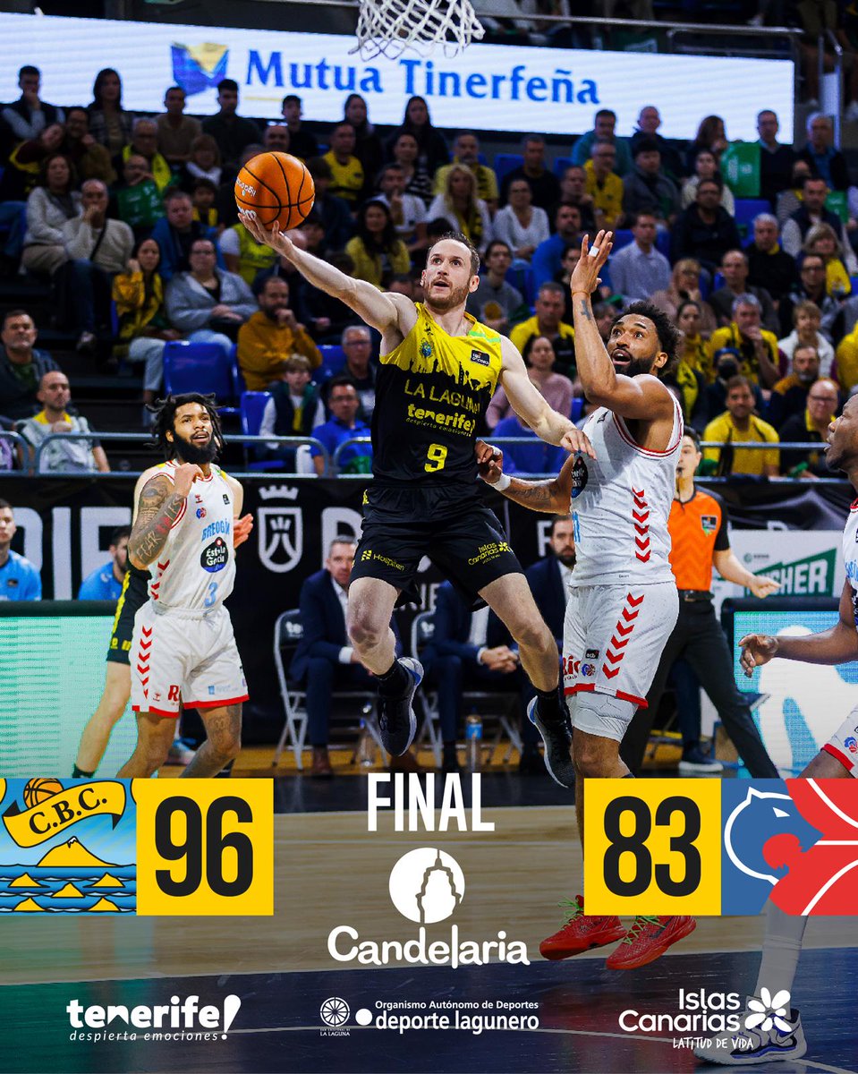 CB1939Canarias's tweet image. 💪 ¡Suma y sigue!

👏 La Laguna Tenerife  supera al @CBBreogan y se hace más fuerte en la zona noble de la tabla

💛🖤 #VamosCanarias #LaLagunaTenerife #SeLlevaDentro