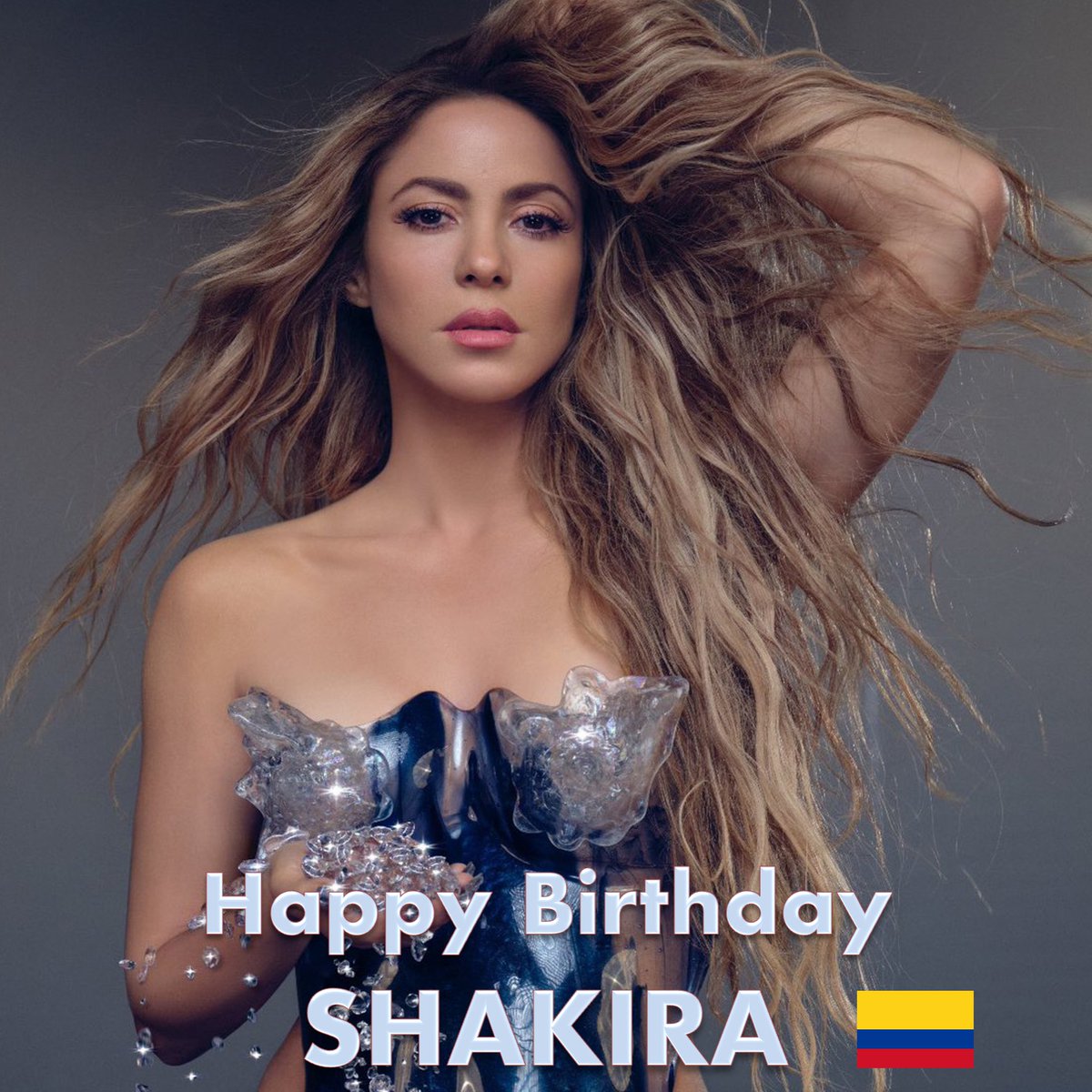 Happy Birthday to the gorgeous, mega talented, chart-topping, record-breaking, history-making, Grammy-winning Singer, Songwriter, Superstar, Global Icon and Latin Legend, the One &amp; Only #Shakira! 👏🎂🎉🌟🐐👑🤍
Shakira is the best-selling Latin Female Artist of All Time, and one