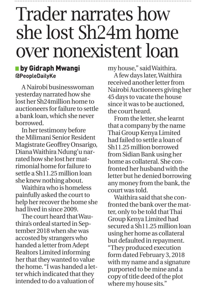 Sometimes back, I came across a story just like this (see attached photo). I read it, never imagining that I would soon be handling a similar case myself.

Imagine this:

Your phone rings. An auctioneer is on the other end, demanding payment for a loan you never took. Confused,