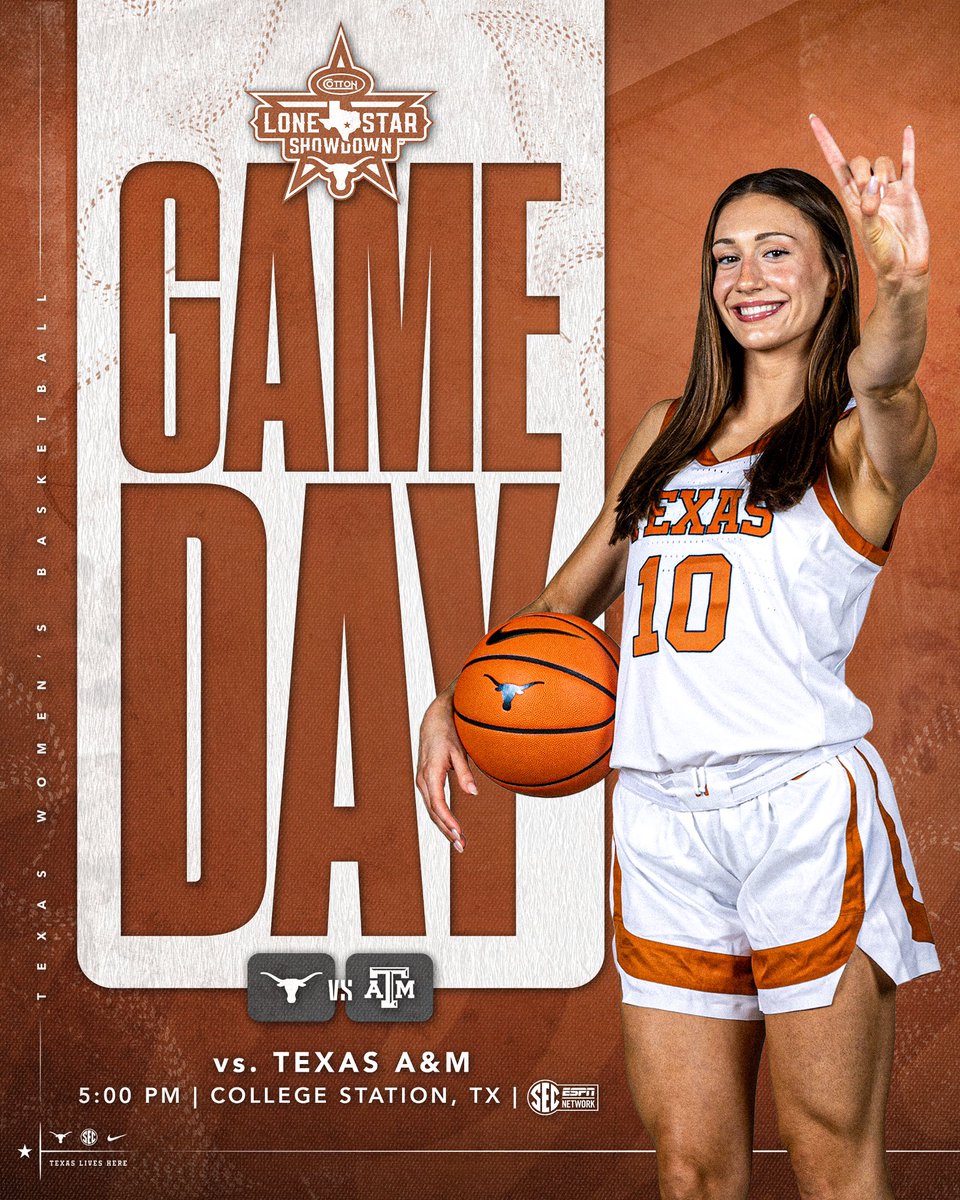 TexasWBB's tweet photo. time for a showdown 🤘

#HookEm | @TheCottonWatch https://t.co/9lH1Kgk286