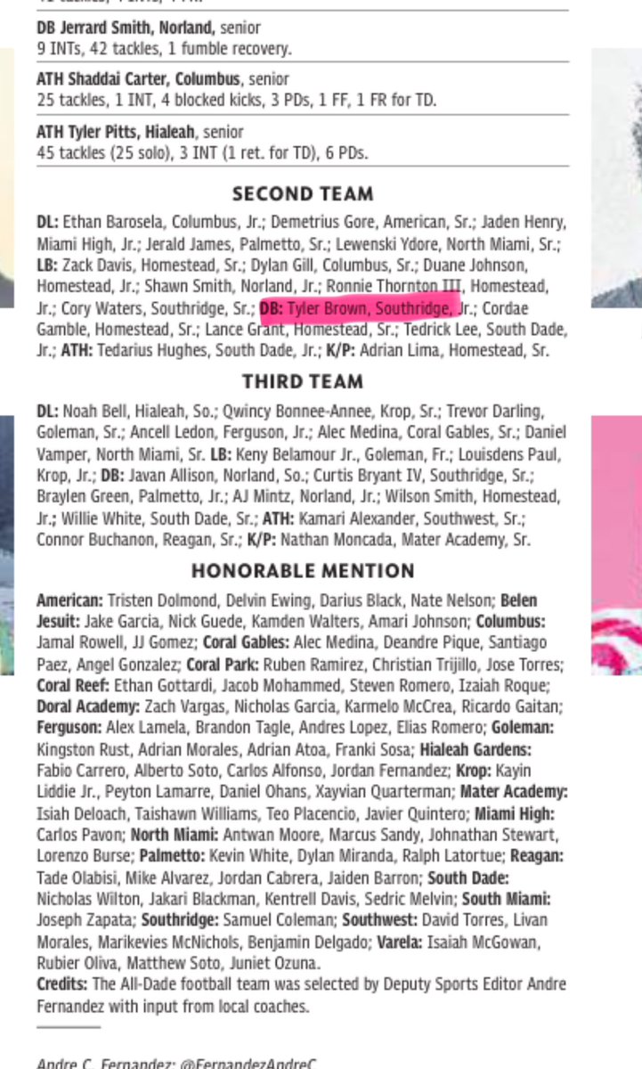 1k_tb3's tweet image. Blessed to make second team All-dade 🙏🏾🖤❤️