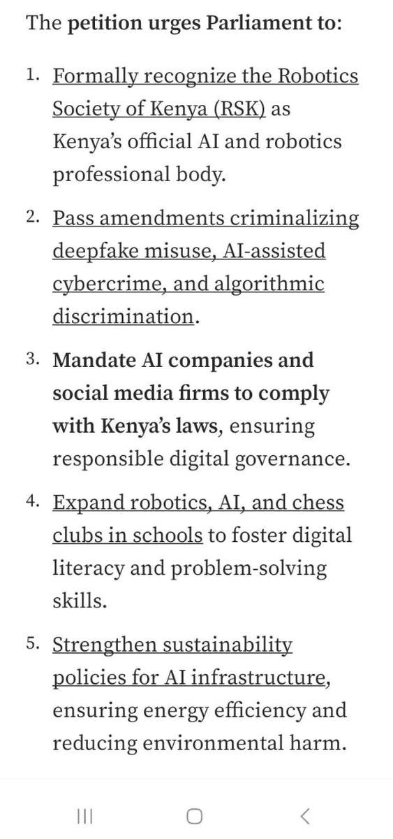 Kenya’s Draft Computer Misuse &amp; Cybercrime (Amendment) Bill, 2025 tackles AI deepfakes, bias &amp; misinformation! Should we adopt EU-style AI laws? 

Cc: <a href="/NAssemblyKE/">National Assembly KE</a> <a href="/ICTAuthorityKE/">ICT Authority</a> <a href="/SpokespersonGoK/">Government Spokesperson of The Republic of Kenya</a>       

#ai #CyberSecurity