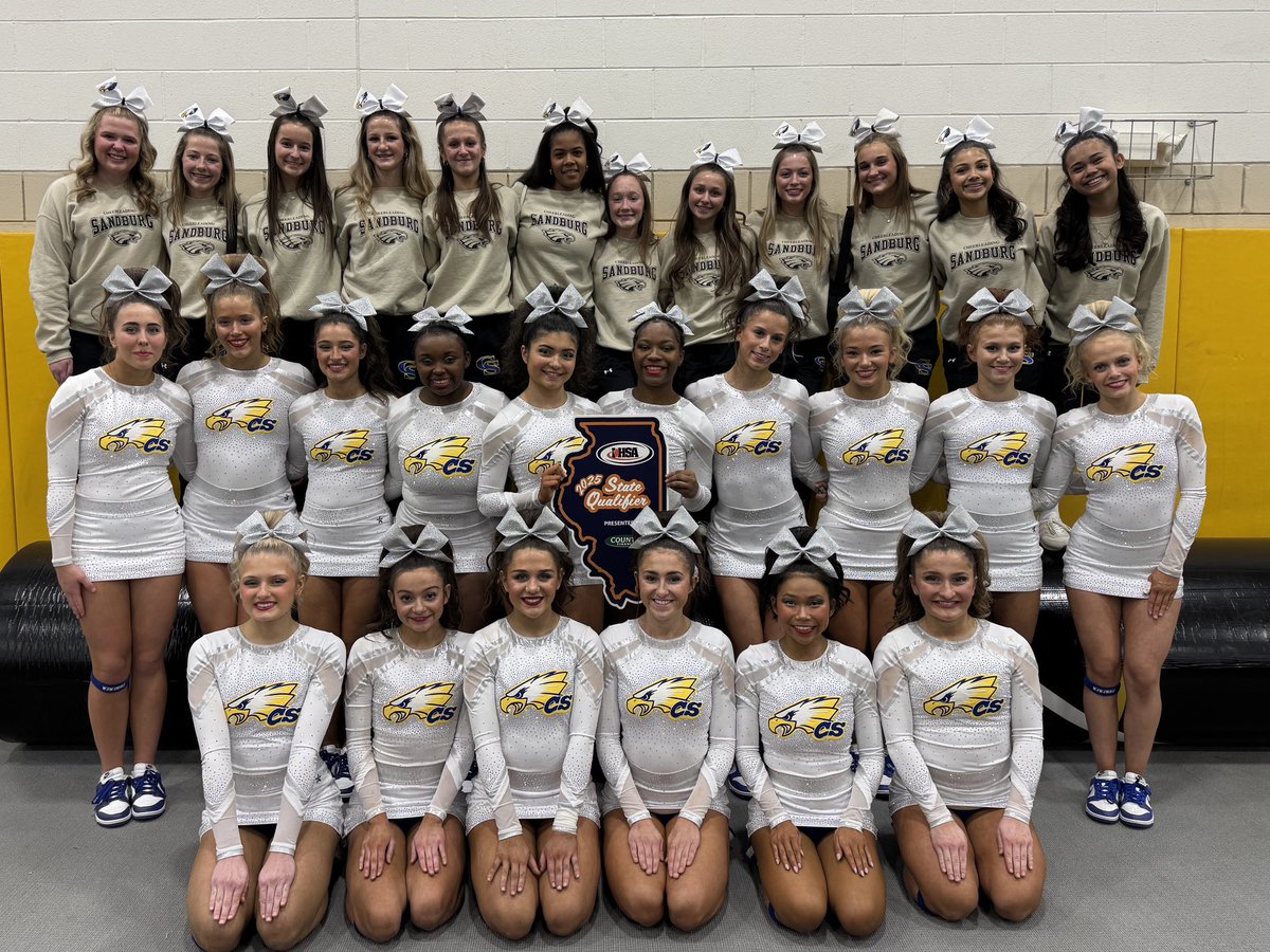 Carl Sandburg Cheer (@sandburgcheer) on Twitter photo Great sectional performance for the Eagles yesterday! State bound for the 20th year in a row. Thank you to all of our family, friends and fans for your support. Go Eagles! Great sectional performance for the Eagles yesterday! State bound for the 20th year in a row. Thank you to all of our family, friends and fans for your support. Go Eagles!