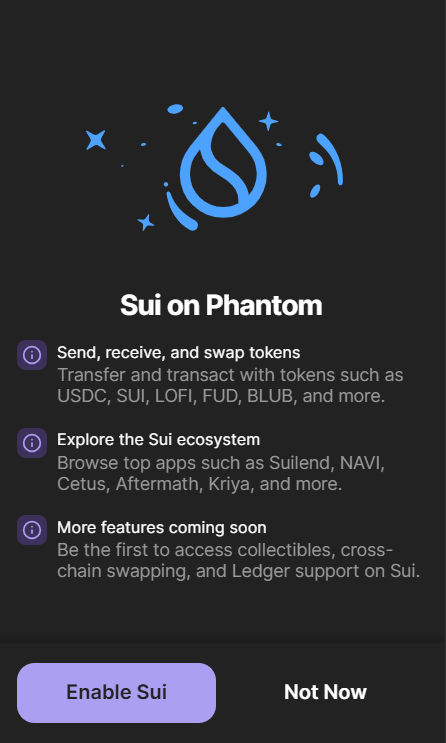 Drop your #Sui wallet address on Phantom Dapp! 👁️

Probably nothing! 👇 Start ...

#Sui #SuiNetwork #Phantom