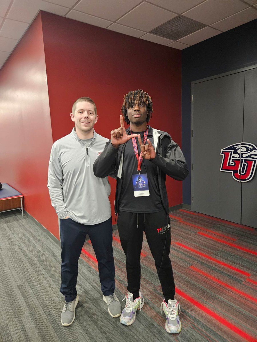 Appreciate <a href="/LibertyFootball/">Liberty Football</a> &amp; Staff for hospitality on Jr Day. 

<a href="/LUFBRecruiting/">Liberty Football Recruiting</a> <a href="/coachwaites/">Denares Waites</a> <a href="/Aaron_Fierbaugh/">Aaron Fierbaugh</a>