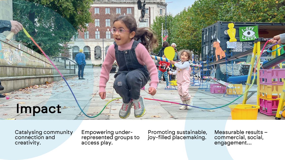 Get in touch if you would like to devise strategies and deliver all age playful activation, playful public art and inclusive design of your city centre spaces.