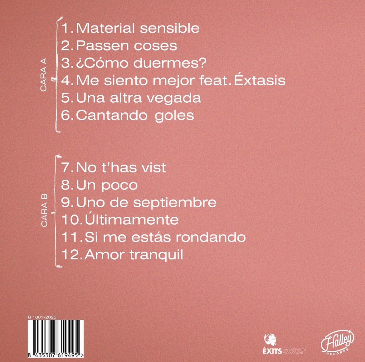 SUU presenta “Material Sensible” ✨🫵🏼

El seu nou àlbum ve carregat d’emoció i arribarà el 14 de febrer de 2025. Ja en coneixem la portada i el tracklist, amb cançons com “Passen coses”, “Uno de septiembre” i “Amor tranquil”.

💿 Un disc per sentir i sentir-se. Preparats?