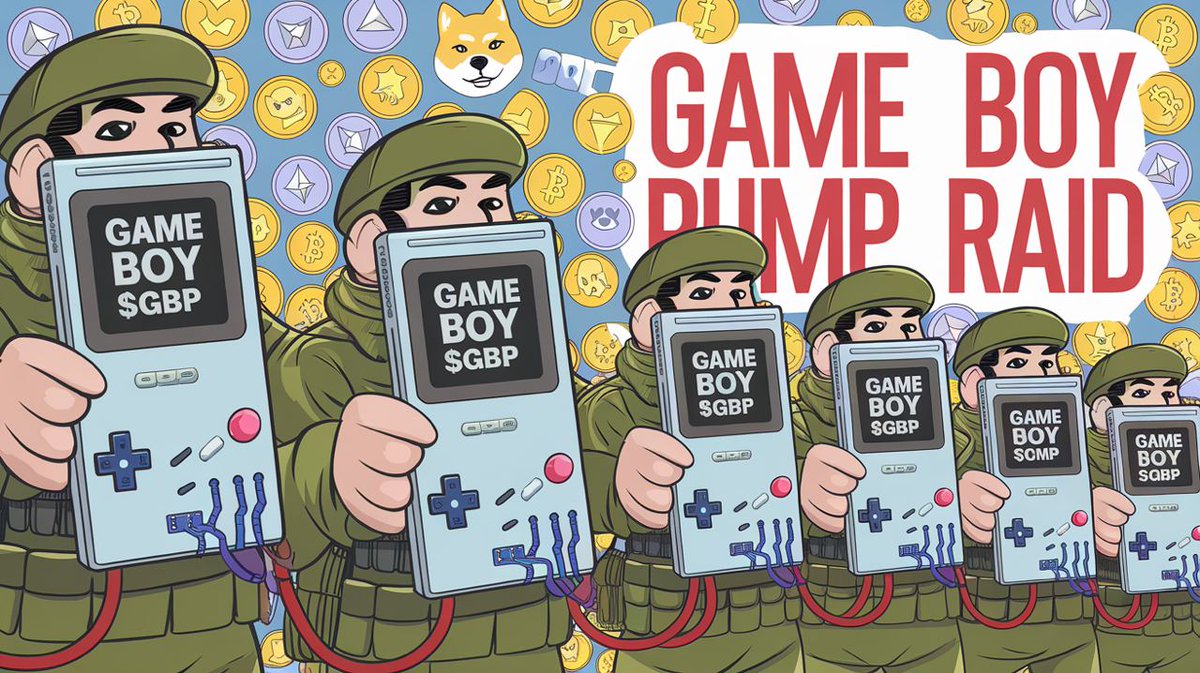 MajDegenLeague's tweet photo. Buy Game Boy Pump and it will!

When was the last time you bought a coin from a doxxed dev? $GBP GAME BOY PUMP holding a solid floor at 70k mc.
 
Chart: https://t.co/H0nDeJRbzG

X: https://t.co/7Cn7CJAfpa 
 
Ca: 2M4KGkZ2PE9f2qpJBF7yBwoCVH8VKtfcjtEZ1ZDopump
 
TG: https://t.co/IkTCyVdsAr