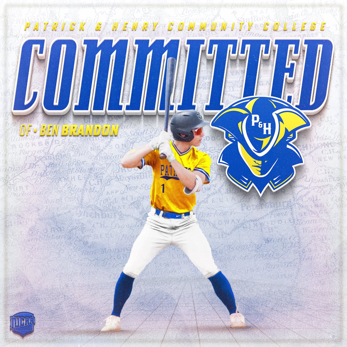 I’m excited to announce my commitment to Patrick &amp; Henry CC to continue my athletic and academic career! I’d like to thank my family, coaches, and friends who have been with me on this journey and I can’t wait for this opportunity! Go Patriots! 🟡🔵
