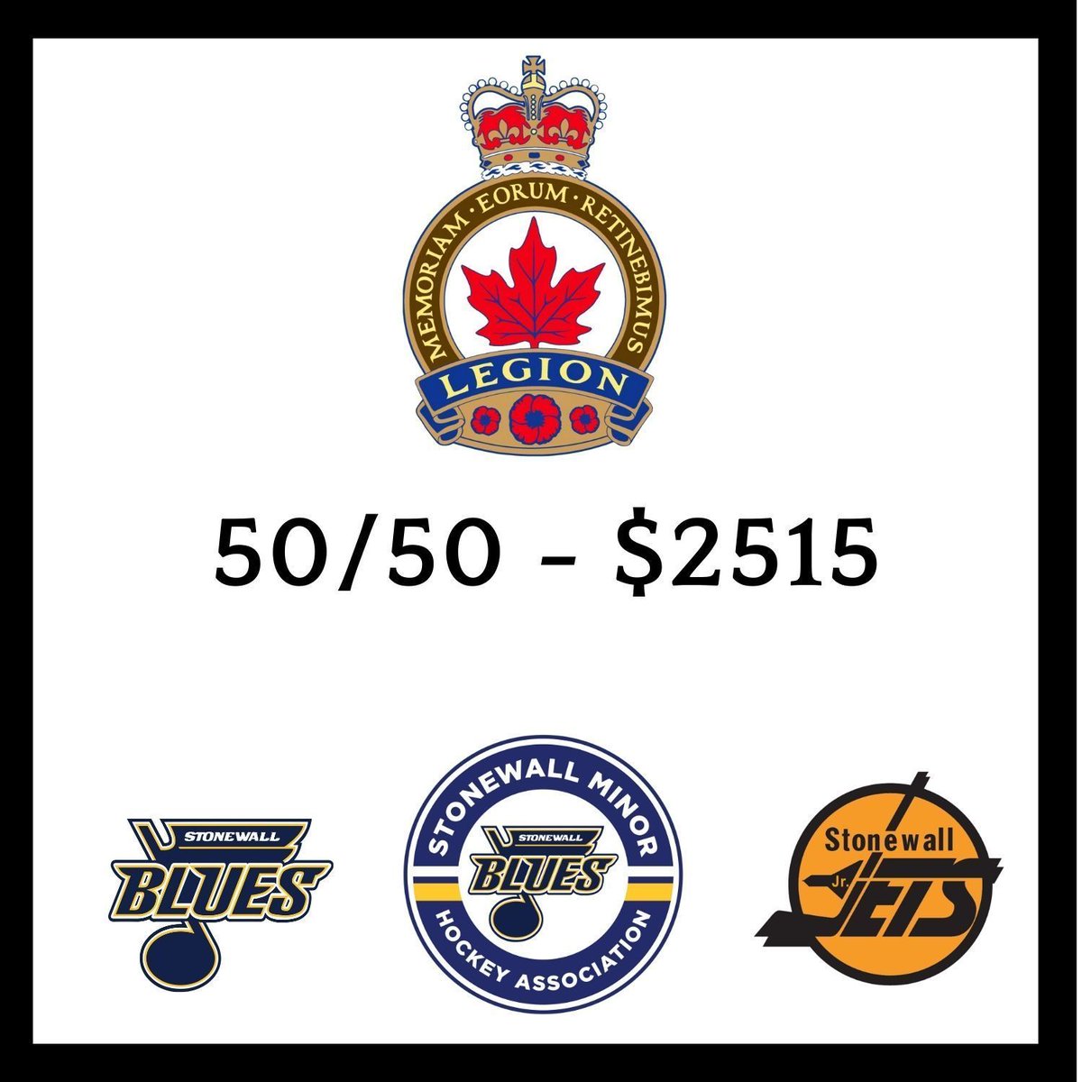 Vets Cup Semi Finals have started with Stonewall Blues A3 playing Kenora in IP, Jr Jets take on the Springfield at 11:30am at VMSC. Come down for a coffee and get your 50/50 tickets until about 5pm today, we started this morning at $2515 and climbing!buff.ly/3Ekx5U9