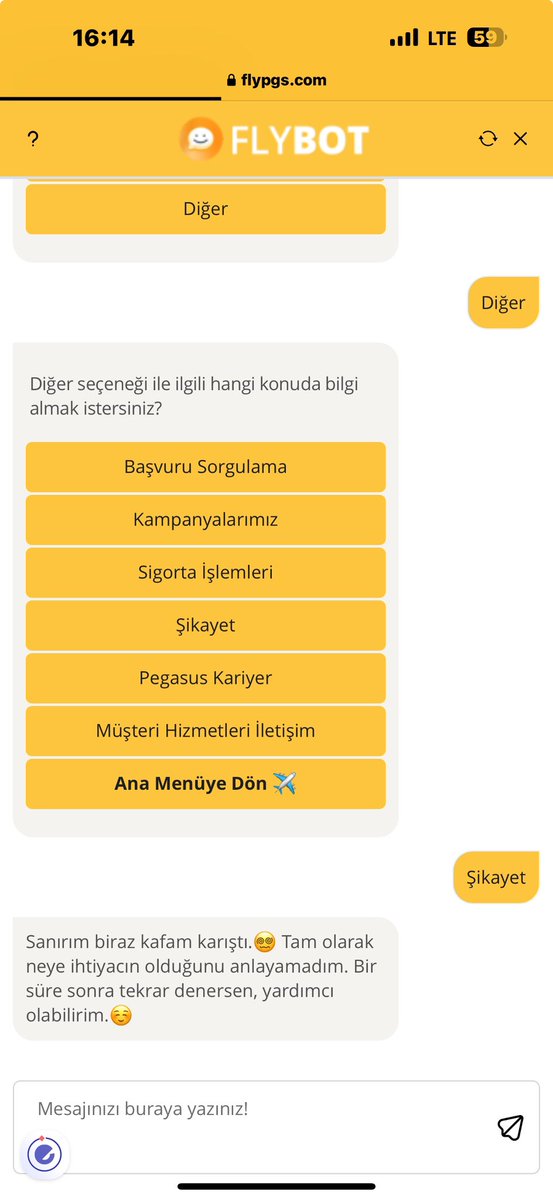 ymztansu's tweet photo. Şikayeti seçtiğimde Pegasus’un konuyu kapatma şekli şaka mığ?
@ucurbenipegasus https://t.co/ItMFzSNjVQ