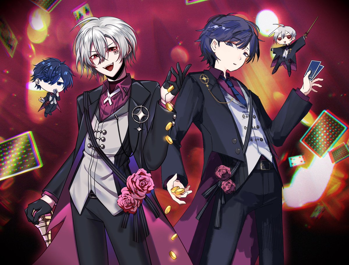 OryzaOryzaOryza's tweet photo. ���合作】ライブお疲れ様でした！！

和萌幻@XmenghuanX老师合作了👑🃏🪙

#そらるの絵 #まふあーと https://t.co/hAIij6NaZM