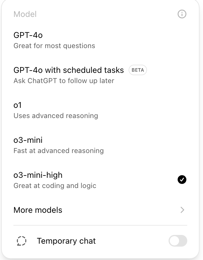 No idea which model I should pick <a href="/OpenAI/">OpenAI</a>. I just want the best answers to my questions.