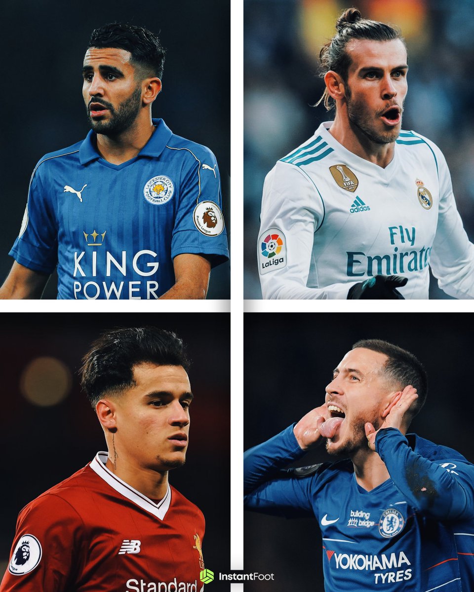 lnstantFoot's tweet photo. 𝗧𝗨 𝗘𝗦 𝗘𝗡𝗧𝗥𝗔𝗜̂𝗡𝗘𝗨𝗥, 𝗧𝗢𝗡 𝗘́𝗤𝗨𝗜𝗣𝗘 𝗣𝗘𝗥𝗗 𝟮-𝟬 𝗔̀ 𝗟𝗔 𝟳𝟬𝗘 𝗘𝗡 𝗟𝗗𝗖. 𝗧𝗨 𝗣𝗘𝗨𝗫 𝗙𝗔𝗜𝗥𝗘 𝗘𝗡𝗧𝗥𝗘𝗥 𝗨𝗡 𝗝𝗢𝗨𝗘𝗨𝗥 𝗔̀ 𝗦𝗢𝗡 𝗣𝗥𝗜𝗠𝗘 𝗣𝗢𝗨𝗥 𝗥𝗘𝗡𝗩𝗘𝗥𝗦𝗘𝗥 𝗟𝗘 𝗠𝗔𝗧𝗖𝗛. 𝗤𝗨𝗜 𝗖𝗛𝗢𝗜𝗦𝗜𝗦-𝗧𝗨 ? 🤔

🇩🇿 Riyad Mahrez
🏴󠁧󠁢󠁷󠁬󠁳󠁿 Gareth Bale
🇧🇷 Philippe Coutinho
🇧🇪 Eden Hazard