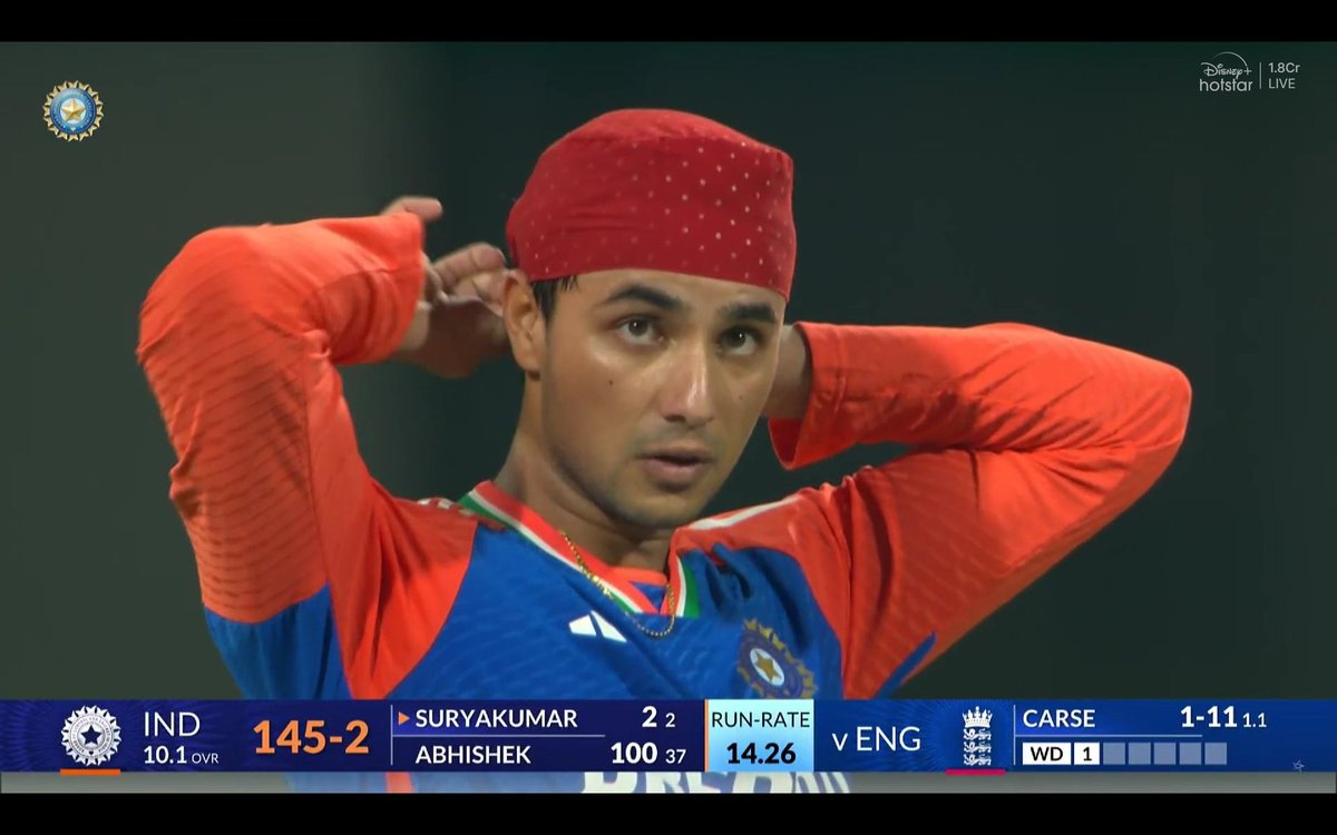 35 balls Hundred 🤝 37 balls Hundred.

- The Sharma factor...!!!!