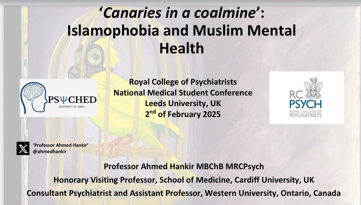 Professor Ahmed Hankir tweet media