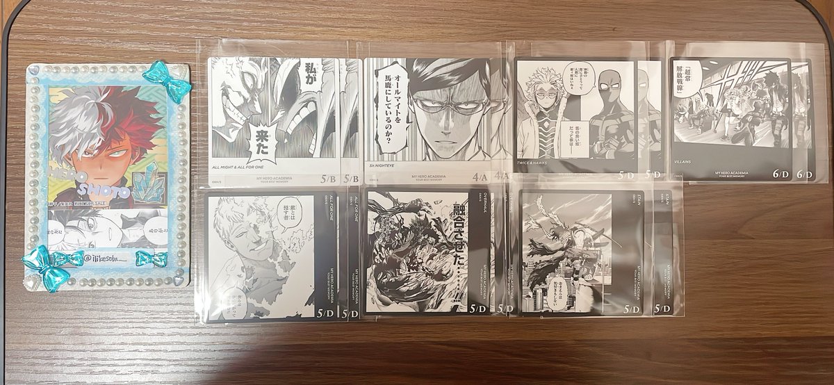 ilikesoba__'s tweet photo. 【交換】 僕のヒーローアカデミア ヒロアカ ボードゲーム ボドゲ YOUR BEST MEMORY

《譲》 画像1〜5 or 37円＋送料

《求》 画像6 最優先(6/B>1/D)優先(4/B>3/C)or37円＋送料

⟡🧡は6/B、1/D 2つを含む交換のみ
⟡💙は6/Bとの交換
⟡こちらから買取りの場合6/B、1/D、4/Bのみ同数抱き合わせ可能→ https://t.co/S6magqGxjf