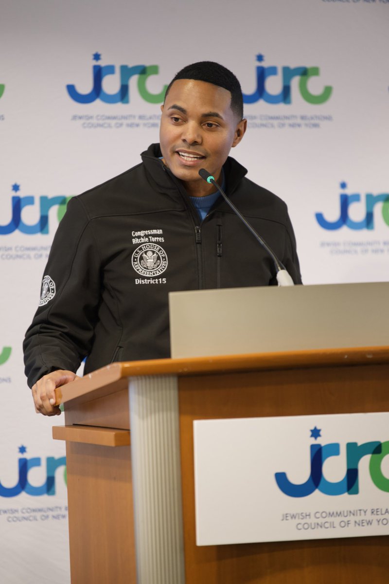 JCRCNY's tweet image. And our annual Congressional Breakfast begins! Wonderful opening words from our CEO @MarkTreyger718, followed by a fantastic speech by our dear friend Congressman @RitchieTorres. Thank you to all who have joined us!