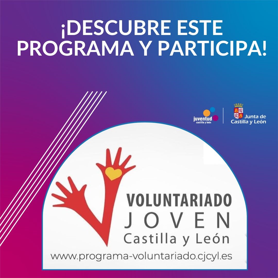 🤝¿Quieres dedicar una parte de tu tiempo a ayudar a los demás, desarrollar un proyecto en beneficio de la comunidad o participar en actividades de animación sociocultural?

Descubre el Programa de Voluntariado de <a href="/JuventudCYL/">Juventud CYL</a>

juventud.jcyl.es/web/es/partici…