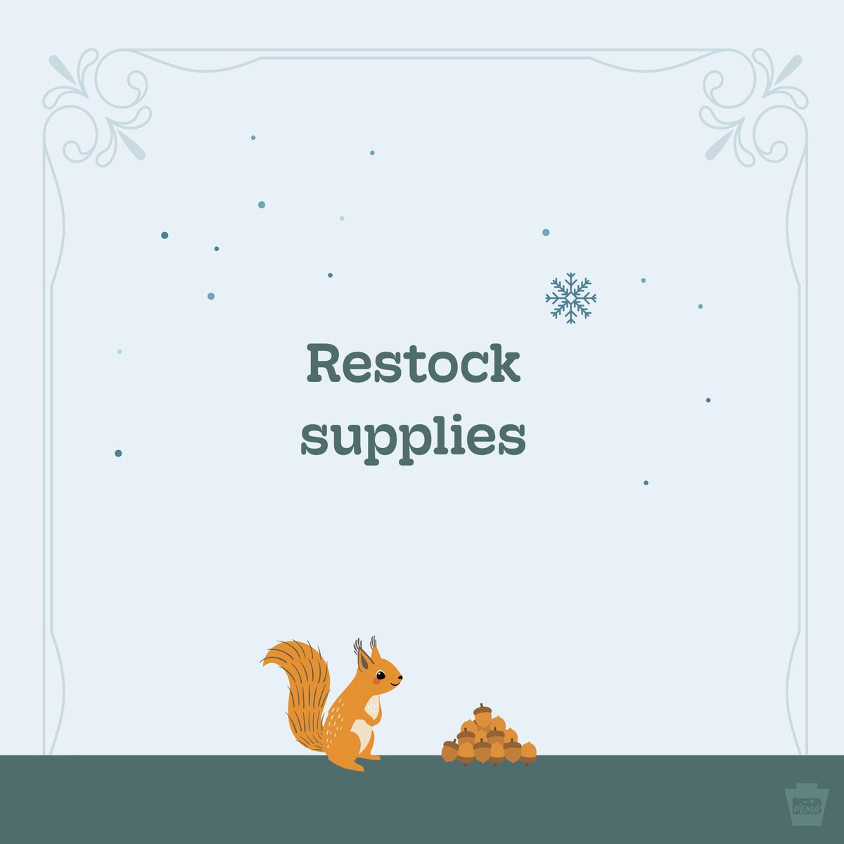 PEMAHQ's tweet image. The groundhog says six more weeks of winter. 🧣❄☃

We can finish out the season safely by having at least two ways to get emergency alerts, restocking emergency supplies, and checking routes at 511pa.com before we head out.