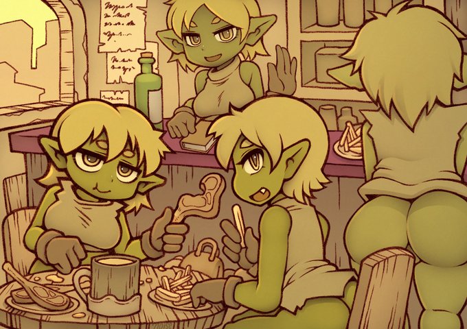 今年は更新ペース遅いけど
飯を食う⇒働く⇒酒を飲む⇒お風呂に入る
(途中でボーっとする)
って感じで偶然にも緑の生き物の1日の流れを描いたみたいになったな…あとは寝る絵かな? 