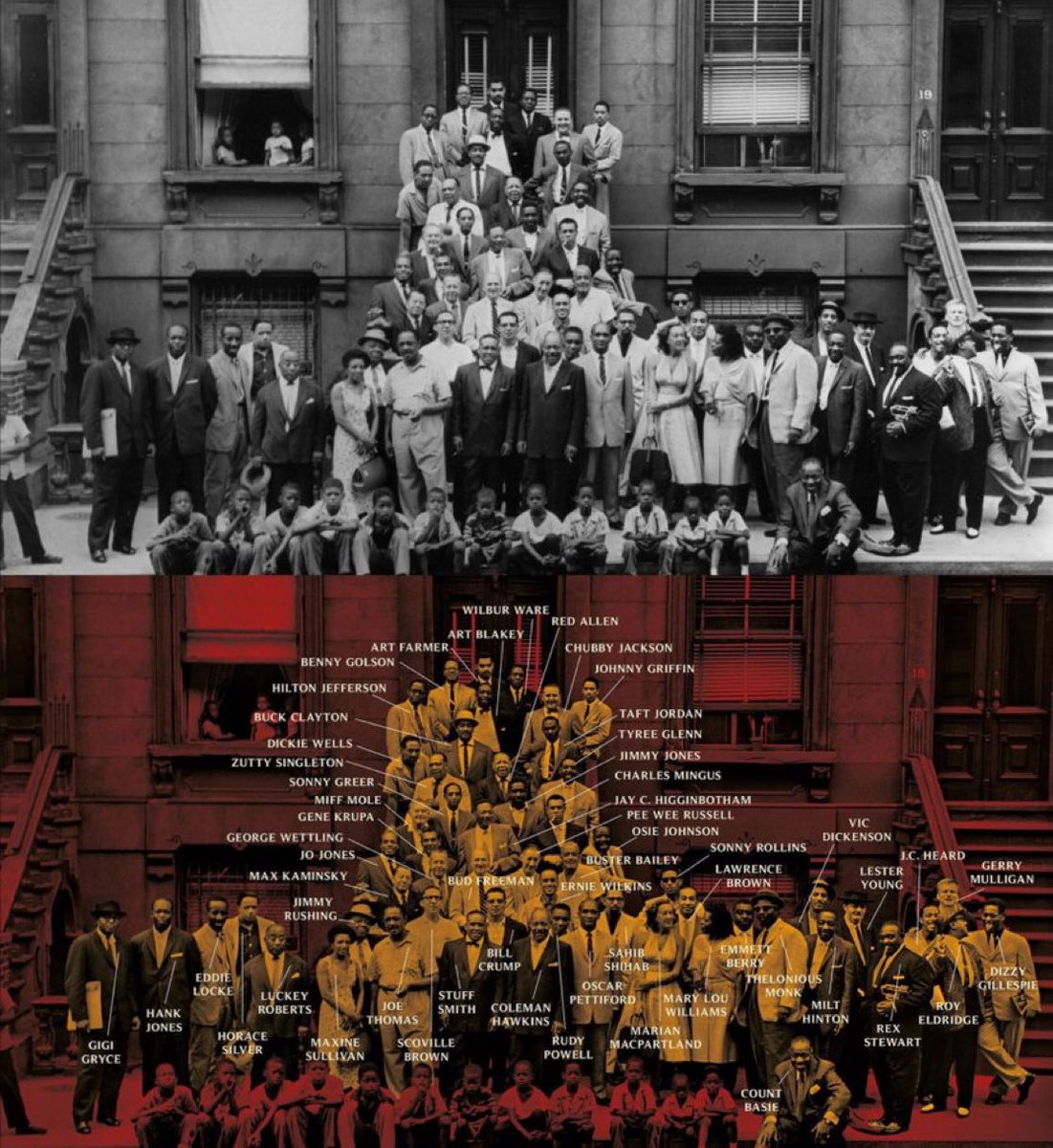 A Great Day in Harlem by Art Kane (1958)