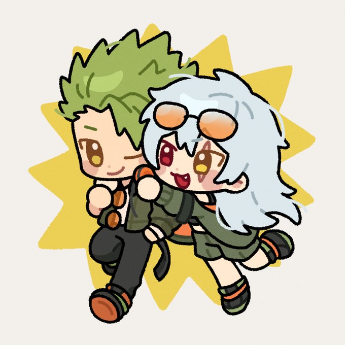 #อคิอายะ #เฟทยูเมะ #FGO夢 SOOOO CUTEEE AHHHHH AKKY WITH HIS SHIBA-LIKE GF (c) Rat Tatui