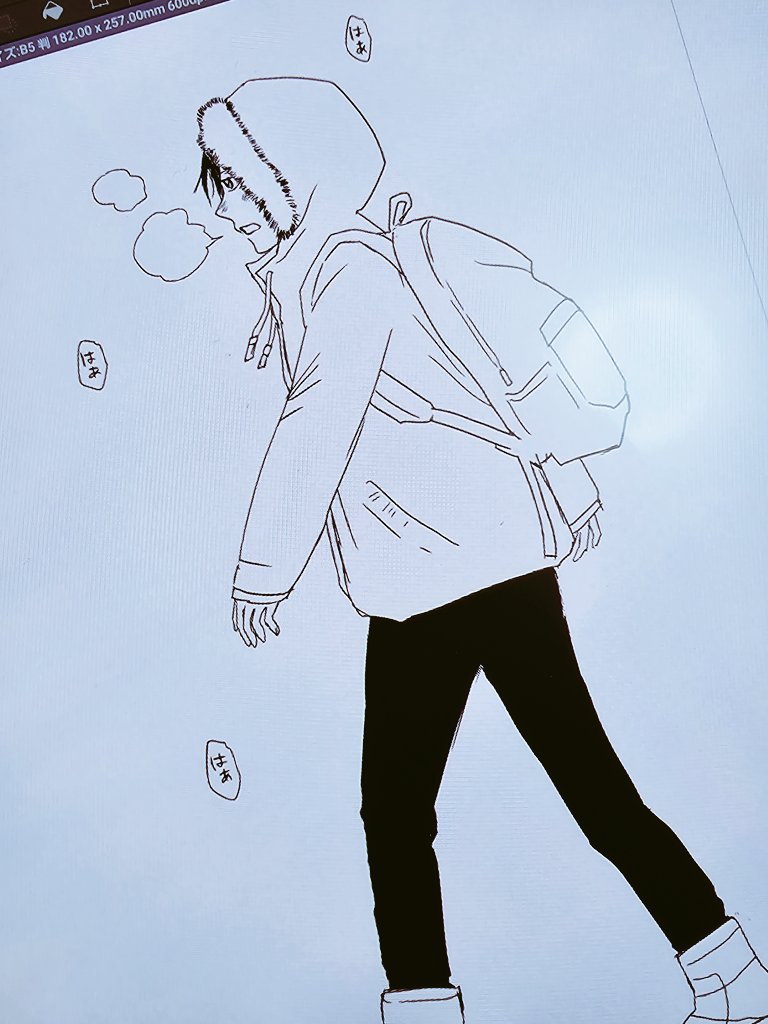 「雪ってどうやって描けばいいんだ」|月本シロのイラスト