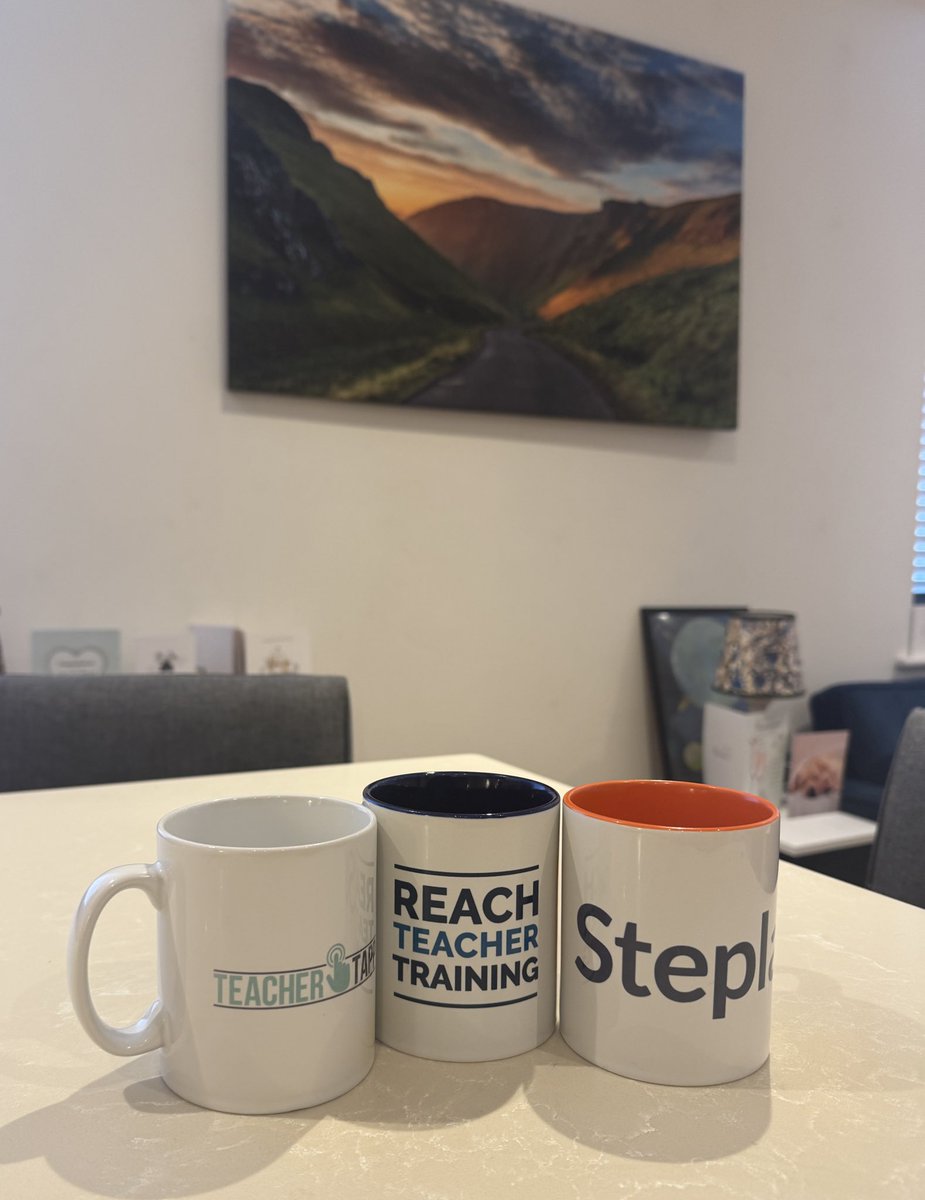 educatingholmes's tweet image. Enjoying my collection of edu-mugs this afternoon @TeacherTapp @ReachTeachTrain @Steplab_co
