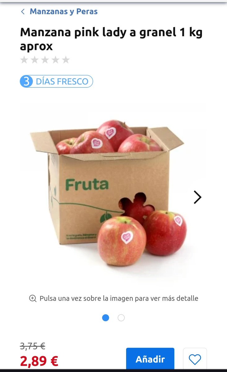 gutarno's tweet photo. Salario mediano USA 66.000$.
Salario mediano España 19.000€.
Kilo de manzana pink lady en Carrefour España: 2,89€
Kilo de manzana pink lady en Walmart USA: 2,82€ https://t.co/Gnhp49I0Pq