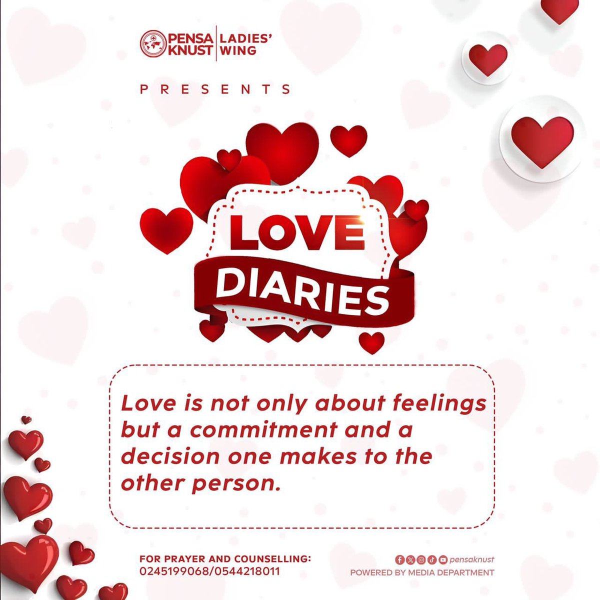 PENSAKNUST1's tweet photo. Christ in You!!!
Ladiesss... Spreaddd the Vision
It’s Day 2️⃣ and we are still celebrating and embracing the season of love together! ❤️✨
#14DaysOfLove
#LadiesWing
#PENSAKNUST https://t.co/8z1ke4rV3B