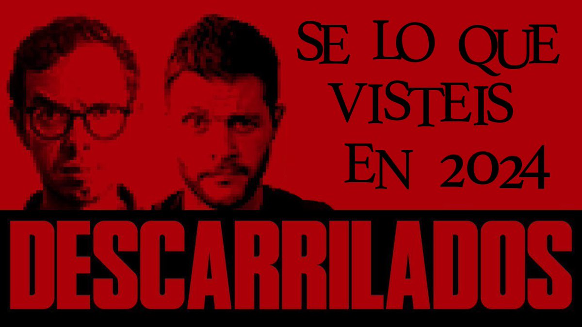¡¡¡Esta noche vuelve Descarrilados!!! Sé lo que visteis en 2024. Nuestras series o películas favoritas del año pasado… o las más odiadas 😂. Estáis todos invitados al directo las 20:00

youtube.com/live/GqmKnj6v9…
