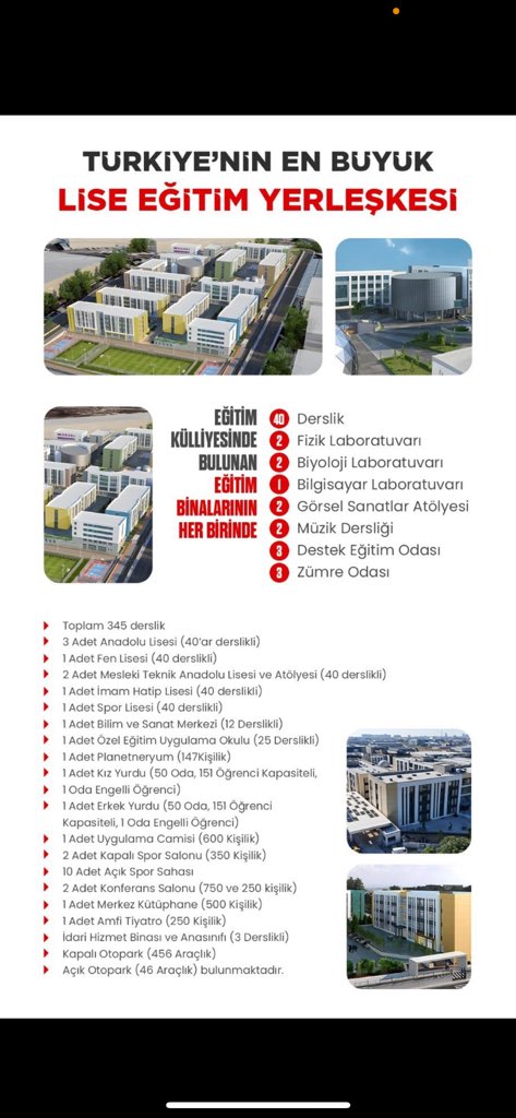 Türkiye'nin en büyük lise eğitim yerleşkesi Esenyurt Recep Tayyip Erdoğan Eğitim Külliyesi, Cumhurbaşkanımız Recep Tayyip Erdoğan’ın katılımıyla hizmete giriyor….

📅 3 Şubat Pazartesi
⏰ 11.00
📍 Esenyurt Recep Tayyip Erdoğan Eğitim Külliyesi
 #EğitimKülliyesi